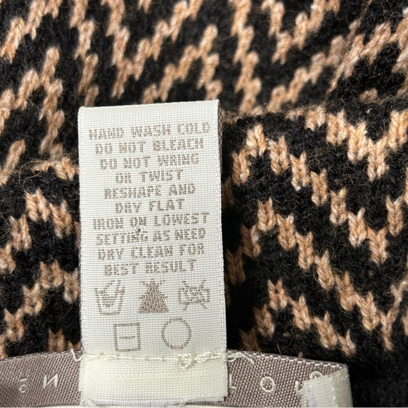 Norton Mcnaughton Womens Size M Chevron Button Down Sweater Jacket With Lining - Picture 6 of 7